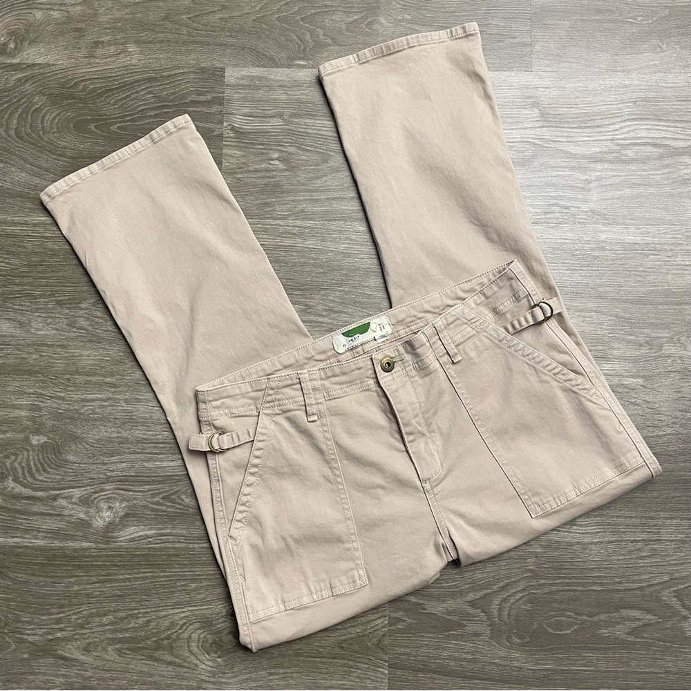 Anthropologie Patch Pocket Cropped Khaki Pants Size 31
